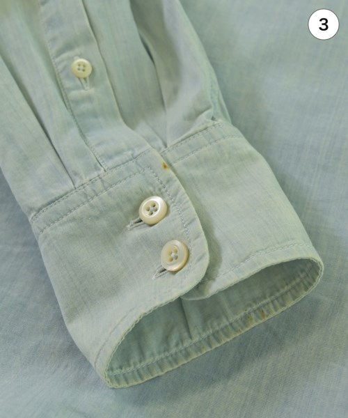 PRADA（プラダ）カジュアルシャツ 青 サイズ:40(L位) メンズ/2200678141175