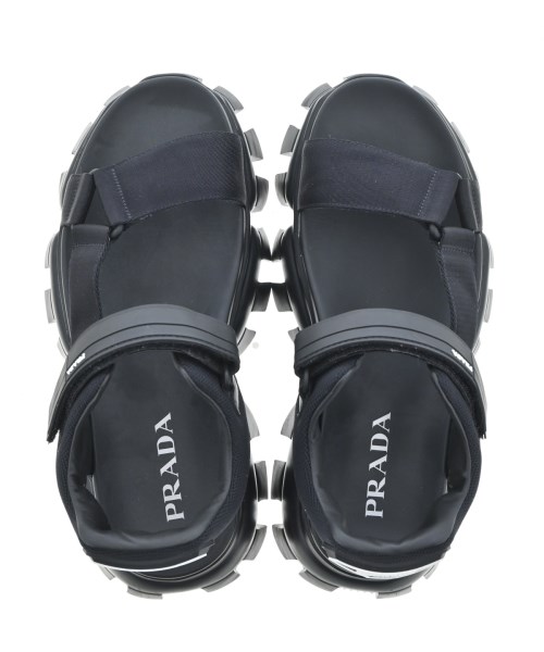 PRADA（プラダ）サンダル 黒 サイズ:UK9(27.5cm位) メンズ/2200681371255