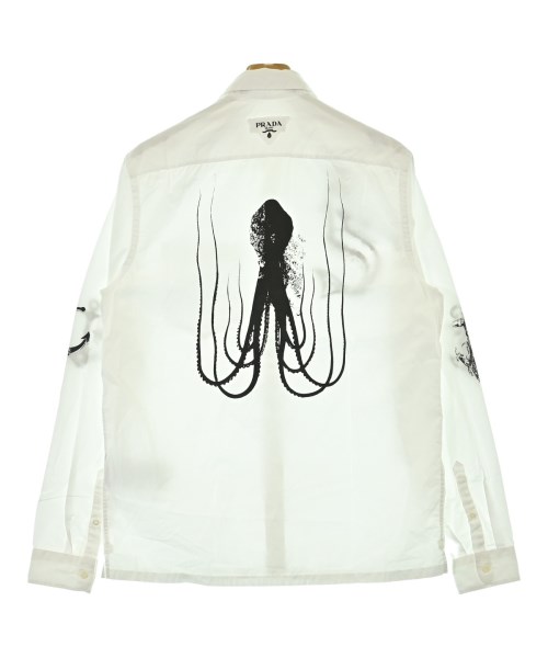 PRADA（プラダ）カジュアルシャツ 白 サイズ:40(L位) メンズ/2200694735037