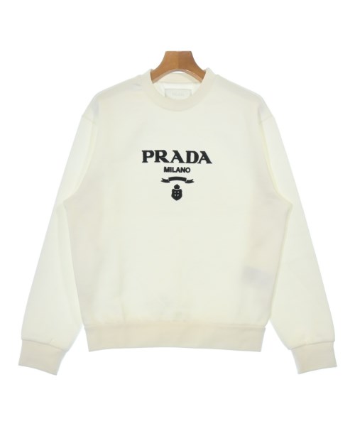 PRADA(プラダ)スウェット 白 サイズ:S/2200691870106