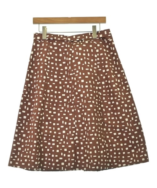 PRADA（プラダ）ひざ丈スカート 茶 サイズ:S レディース/2200688819095