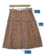PRADA（プラダ）ひざ丈スカート 茶 サイズ:S レディース/2200688819095