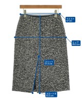 PRADA（プラダ）ひざ丈スカート 黒 サイズ:38(S位) レディース/2200695743093