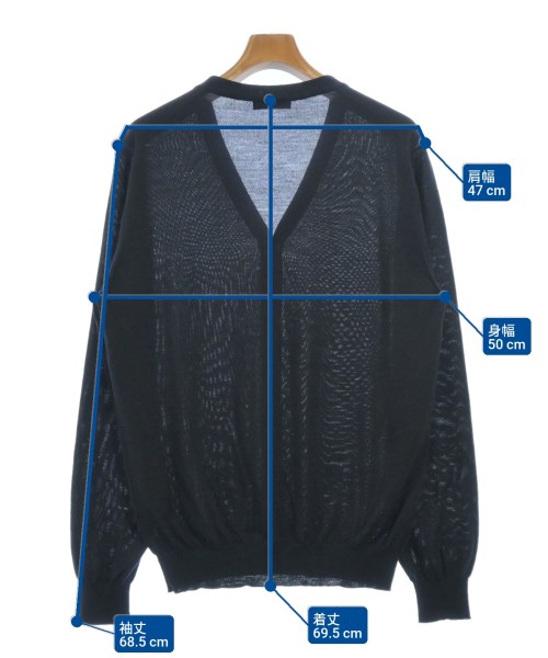PRADA（プラダ）カーディガン 紺 サイズ:52(XXL位) メンズ/2200696431067