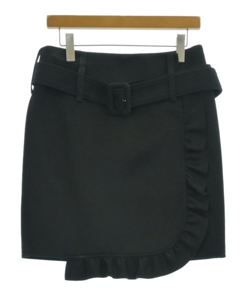 PRADA(プラダ)ひざ丈スカート 黒 サイズ:38(S位)/2200690329056