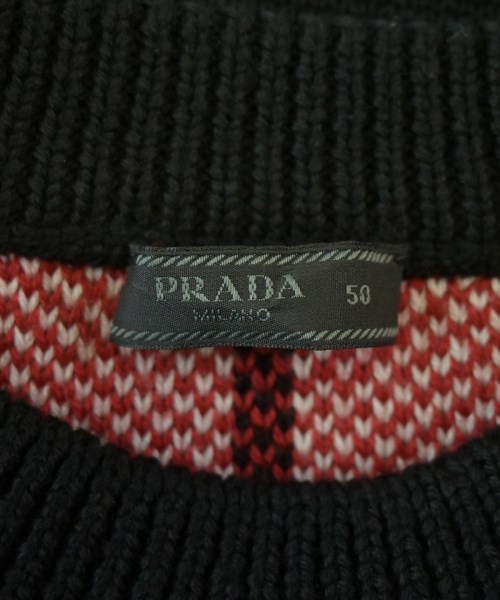 PRADA（プラダ）ニット・セーター 黒 サイズ:50(XL位) メンズ/2200692531068