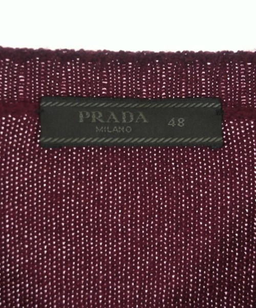 PRADA（プラダ）ニット・セーター 赤 サイズ:48(L位) メンズ/2200692531075