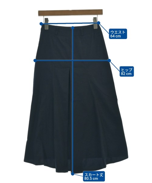 PRADA（プラダ）ロング・マキシ丈スカート 紺 サイズ:38(S位) レディース/2200696290305