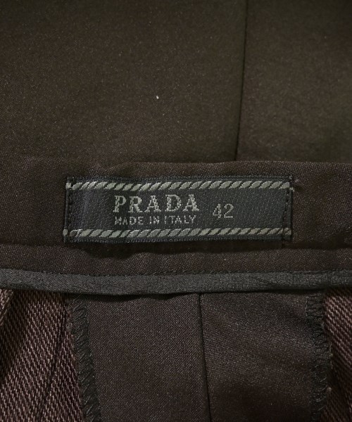 PRADA（プラダ）スラックス 茶 サイズ:42(M位) レディース/2200696290466