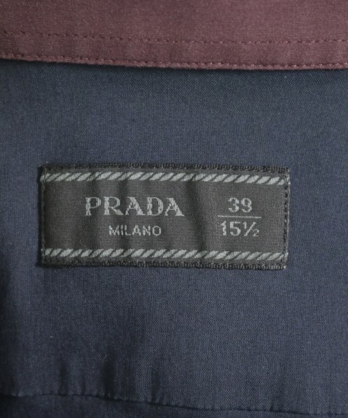 PRADA（プラダ）カジュアルシャツ 紺 サイズ:39(M位) メンズ/2200698243088