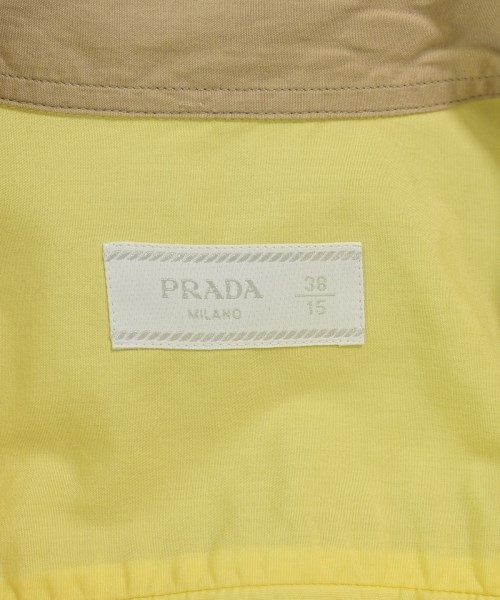 PRADA（プラダ）カジュアルシャツ 黄 サイズ:38(S位) メンズ/2200698976092