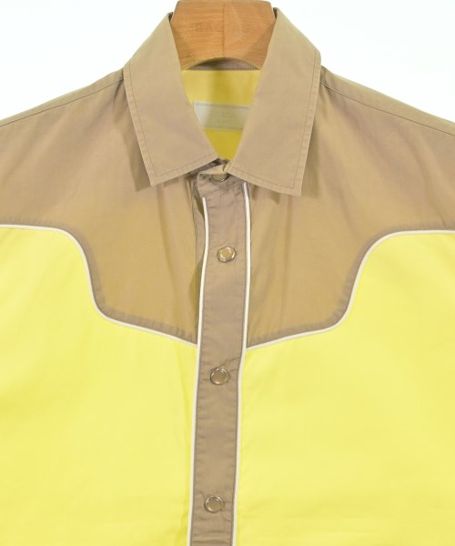 PRADA（プラダ）カジュアルシャツ 黄 サイズ:38(S位) メンズ/2200698976092