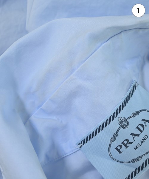 PRADA（プラダ）カジュアルシャツ 青 サイズ:36(XS位) レディース/2200699743020