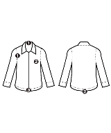 PRADA（プラダ）カジュアルシャツ 青 サイズ:36(XS位) レディース/2200699743020