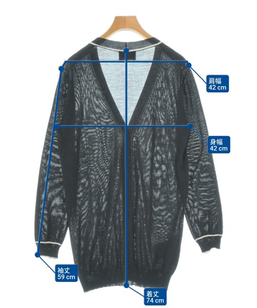 PRADA（プラダ）カーディガン 黒 サイズ:40(M位) レディース/2200695310059