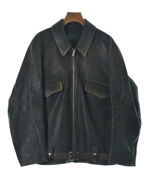 PRADA(プラダ)ライダース 茶 サイズ:38(S位)/2200700604012