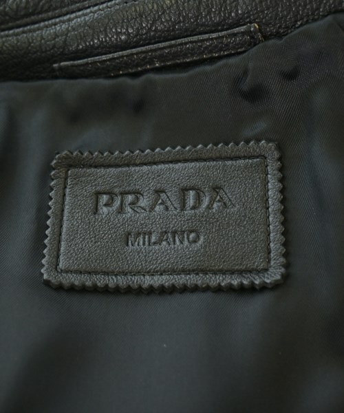 PRADA（プラダ）ライダース 茶 サイズ:38(S位) レディース/2200700604012