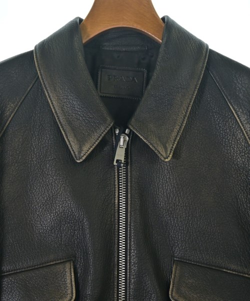 PRADA（プラダ）ライダース 茶 サイズ:38(S位) レディース/2200700604012
