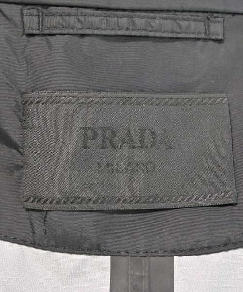 PRADA（プラダ）ステンカラーコート 黒 サイズ:50(XL位) メンズ/2200701147129