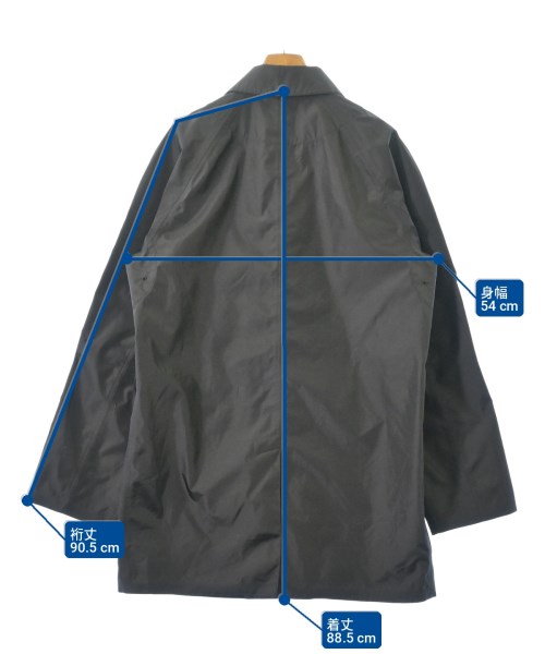 PRADA（プラダ）ステンカラーコート 黒 サイズ:50(XL位) メンズ/2200701147129