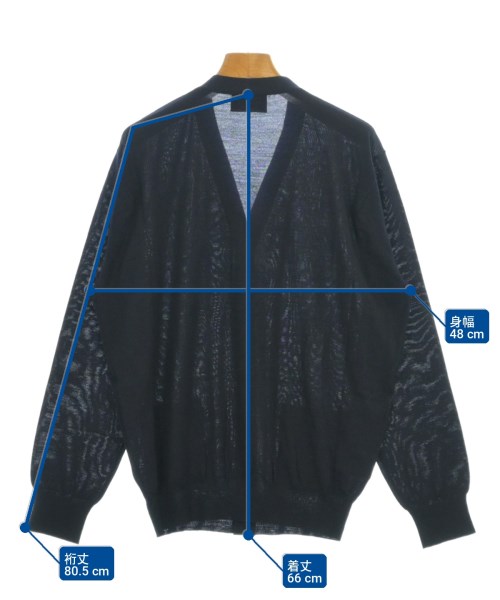 PRADA（プラダ）カーディガン 紺 サイズ:40(M位) レディース/2200701182069