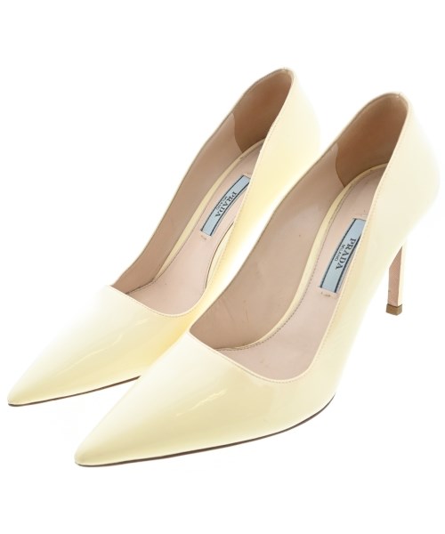 PRADA(プラダ)パンプス 黄 サイズ:EU37(23.5cm位)/2200701682279