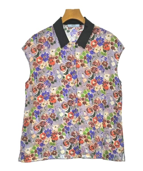 PRADA(プラダ)ブラウス 紫 サイズ:46(XL位)/2200701778040