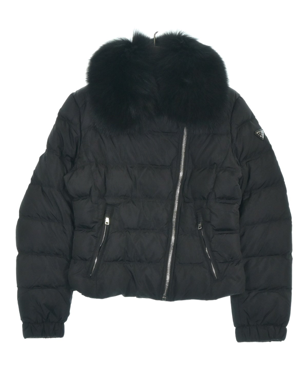 PRADA（プラダ）ダウンジャケット/ダウンベスト 黒 サイズ:42(M位