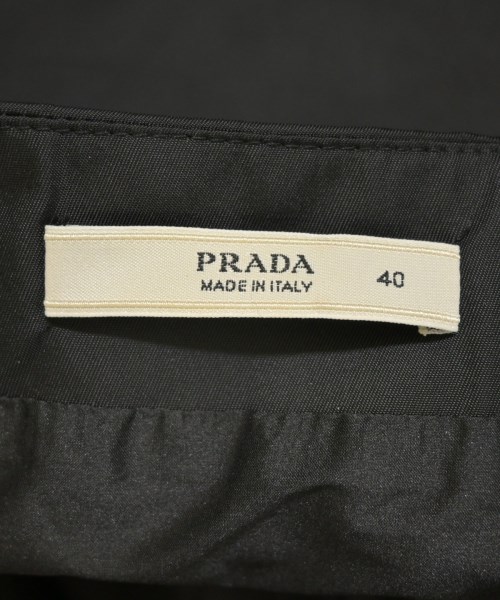 PRADA（プラダ）ひざ丈スカート 黒 サイズ:40(M位) レディース/2200655056171