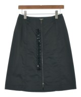 PRADA（プラダ）ひざ丈スカート 黒 サイズ:40(M位) レディース/2200655056171