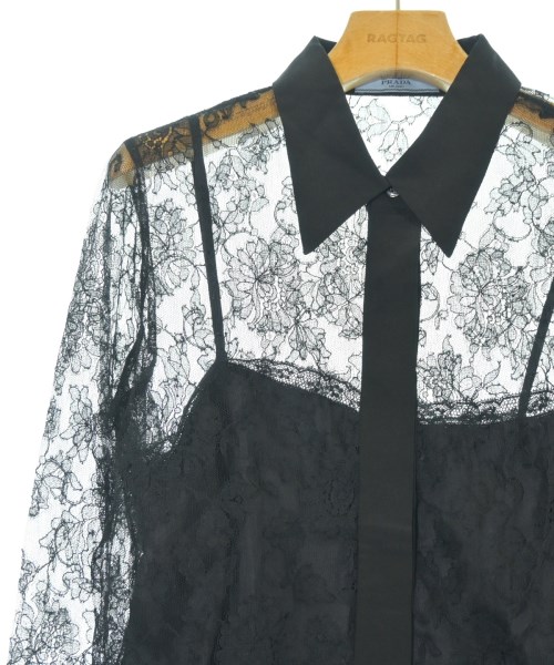 PRADA（プラダ）カジュアルシャツ 黒 サイズ:40(M位) レディース/2200655370161