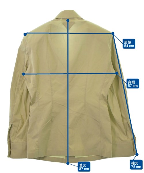 PRADA（プラダ）ジャケット ベージュ サイズ:48(L位) メンズ/2200654030042