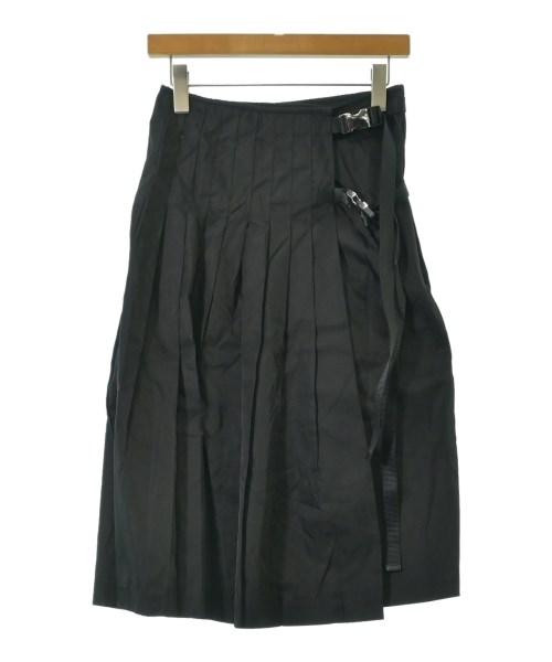 PRADA(プラダ)ひざ丈スカート 黒 サイズ:38(S位)/2200655353065