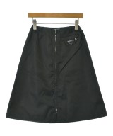 PRADA（プラダ）ひざ丈スカート 黒 サイズ:-(XS位) レディース/2200655353072