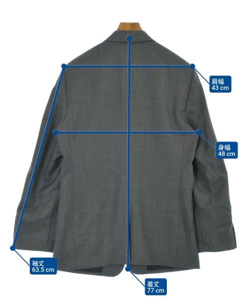 PRADA（プラダ）テーラードジャケット グレー サイズ:52(XXL位) メンズ/2200656355037