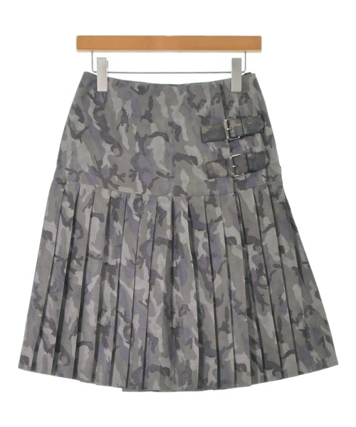 PRADA(プラダ)ひざ丈スカート カーキ サイズ:40(M位)/2200655720027