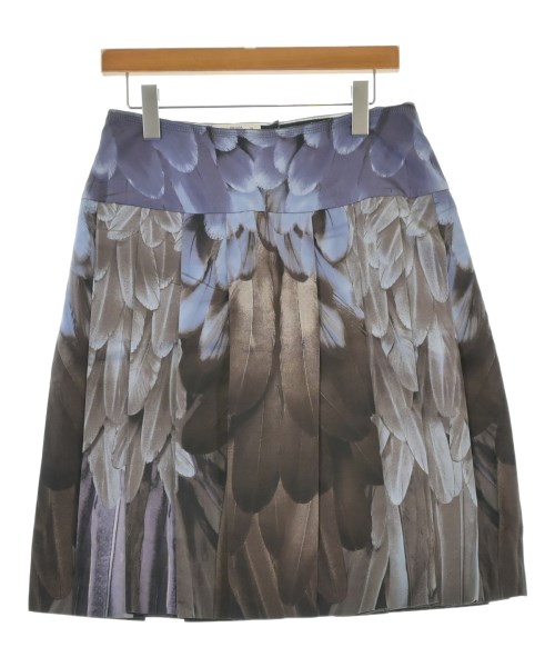 PRADA(プラダ)ひざ丈スカート 茶 サイズ:42(M位)/2200655720041