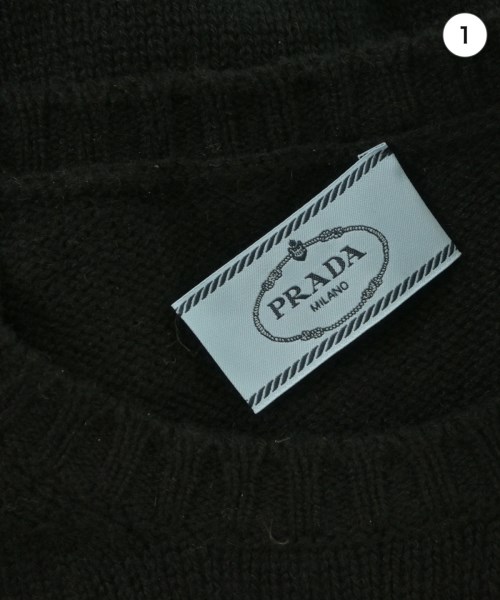 PRADA（プラダ）ニット・セーター 黒 サイズ:40(M位) レディース/2200655720058
