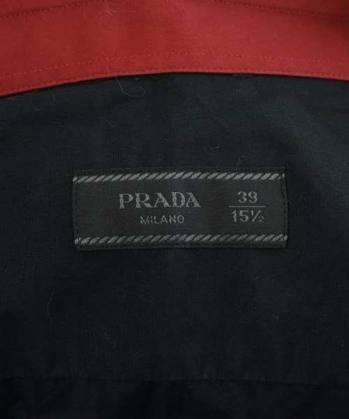 PRADA（プラダ）カジュアルシャツ 黒 サイズ:39(M位) メンズ/2200656235063
