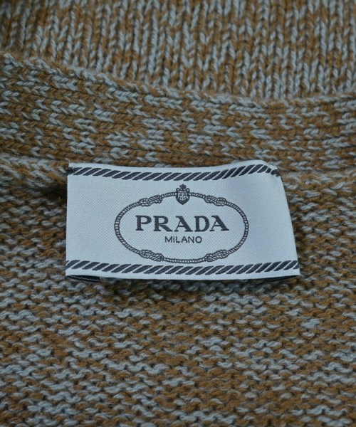 PRADA（プラダ）カーディガン 茶 サイズ:42(M位) レディース/2200657609030