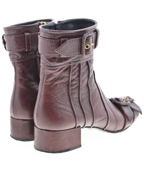 PRADA（プラダ）ブーツ 赤 サイズ:EU37 1/2(24cm位) レディース/2200657631086