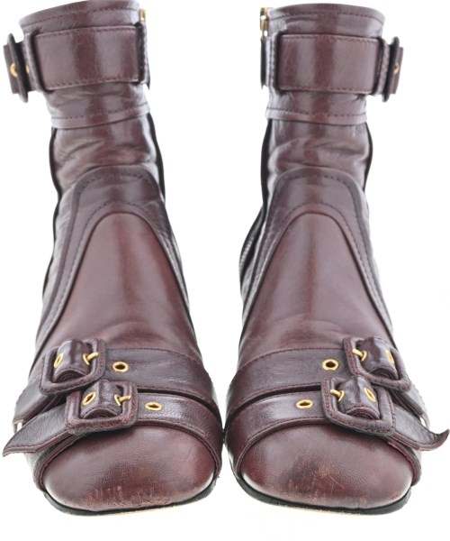 PRADA（プラダ）ブーツ 赤 サイズ:EU37 1/2(24cm位) レディース/2200657631086