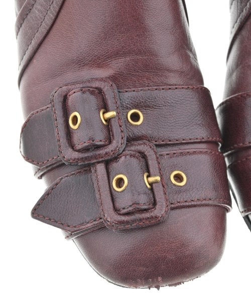 PRADA（プラダ）ブーツ 赤 サイズ:EU37 1/2(24cm位) レディース/2200657631086