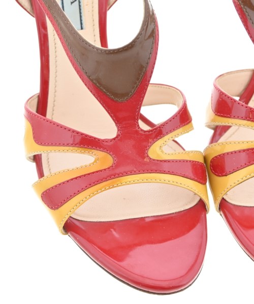 PRADA（プラダ）サンダル 赤 サイズ:EU37 1/2(24cm位) レディース/2200657819255
