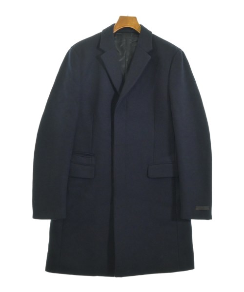 PRADA(プラダ)チェスターコート 紺 サイズ:52R(XXL位)/2200657820015