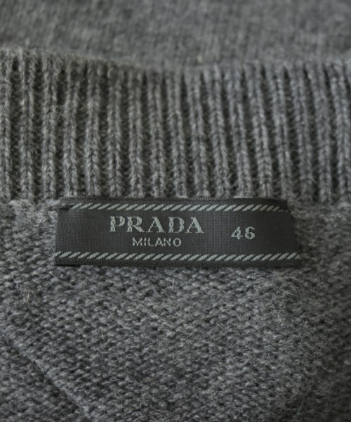 PRADA（プラダ）カーディガン グレー サイズ:46(M位) メンズ/2200658408021