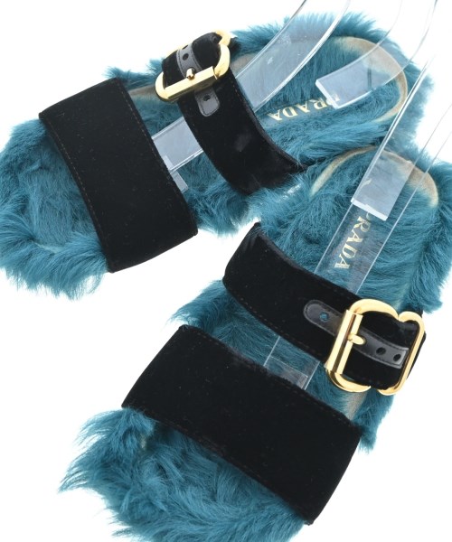 PRADA（プラダ）サンダル 緑 サイズ:EU37(23.5cm位) レディース/2200659264015