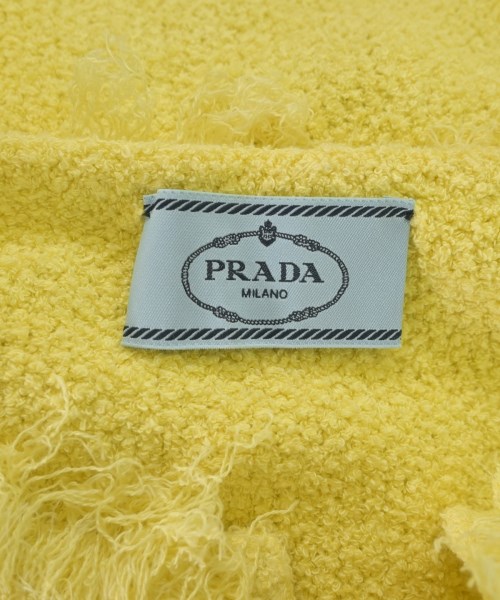 PRADA（プラダ）ノーカラージャケット 黄 サイズ:40(M位) レディース/2200653812816
