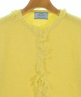 PRADA（プラダ）ノーカラージャケット 黄 サイズ:40(M位) レディース/2200653812816