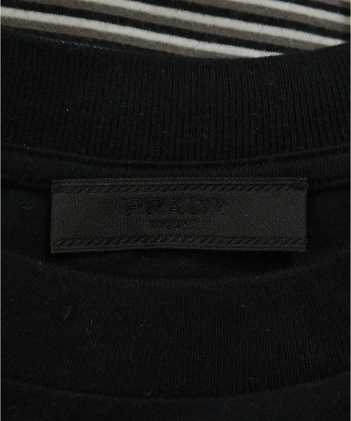 PRADA（プラダ）Tシャツ・カットソー 黒 サイズ:S メンズ/2200657132828